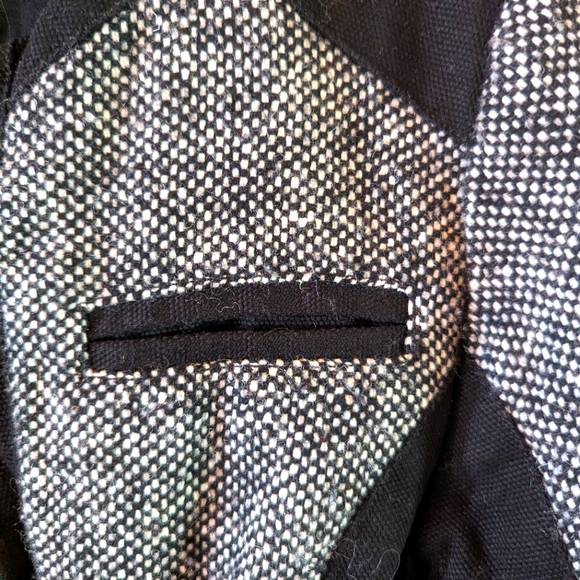 Women's Tweed/Denim mix Jacket Size M - Picture 3 of 4